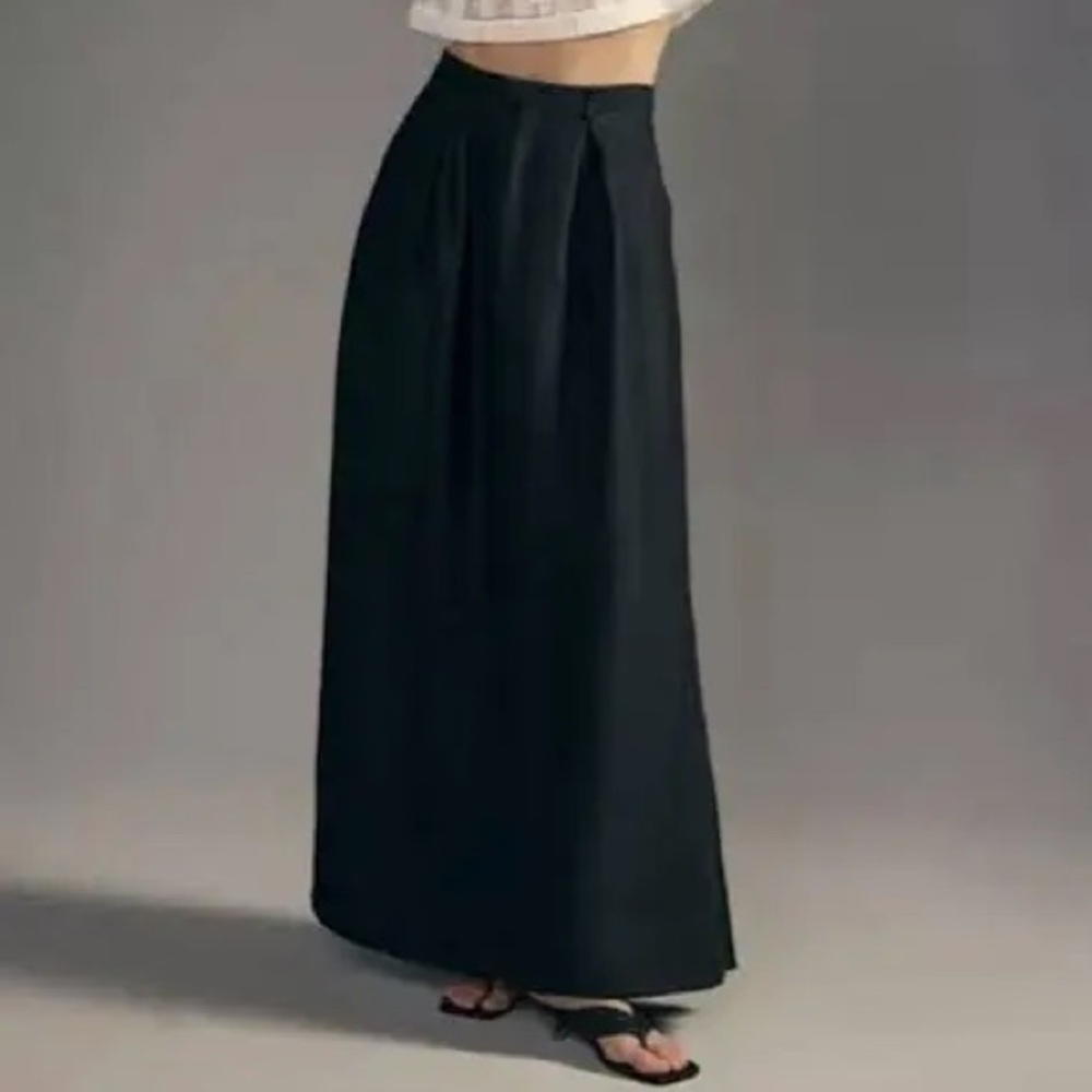 Viral Anthropologie Linen Skirt NWT